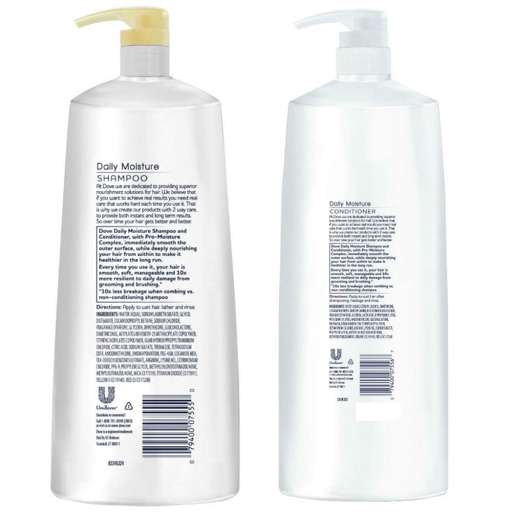Dove Nutritive Solutions Daily Moisture, Shampoo and Conditioner Duo Set, 40 Oz - Picture 5 of 5